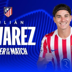 开云体育官网app-任意球破门，阿尔瓦雷斯当选巴萨vs马竞全场最佳球员